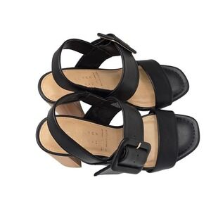 LC Lauren Conrad Black Block Heel Sandals | Minimalist Chic Everyday Size‎ 6